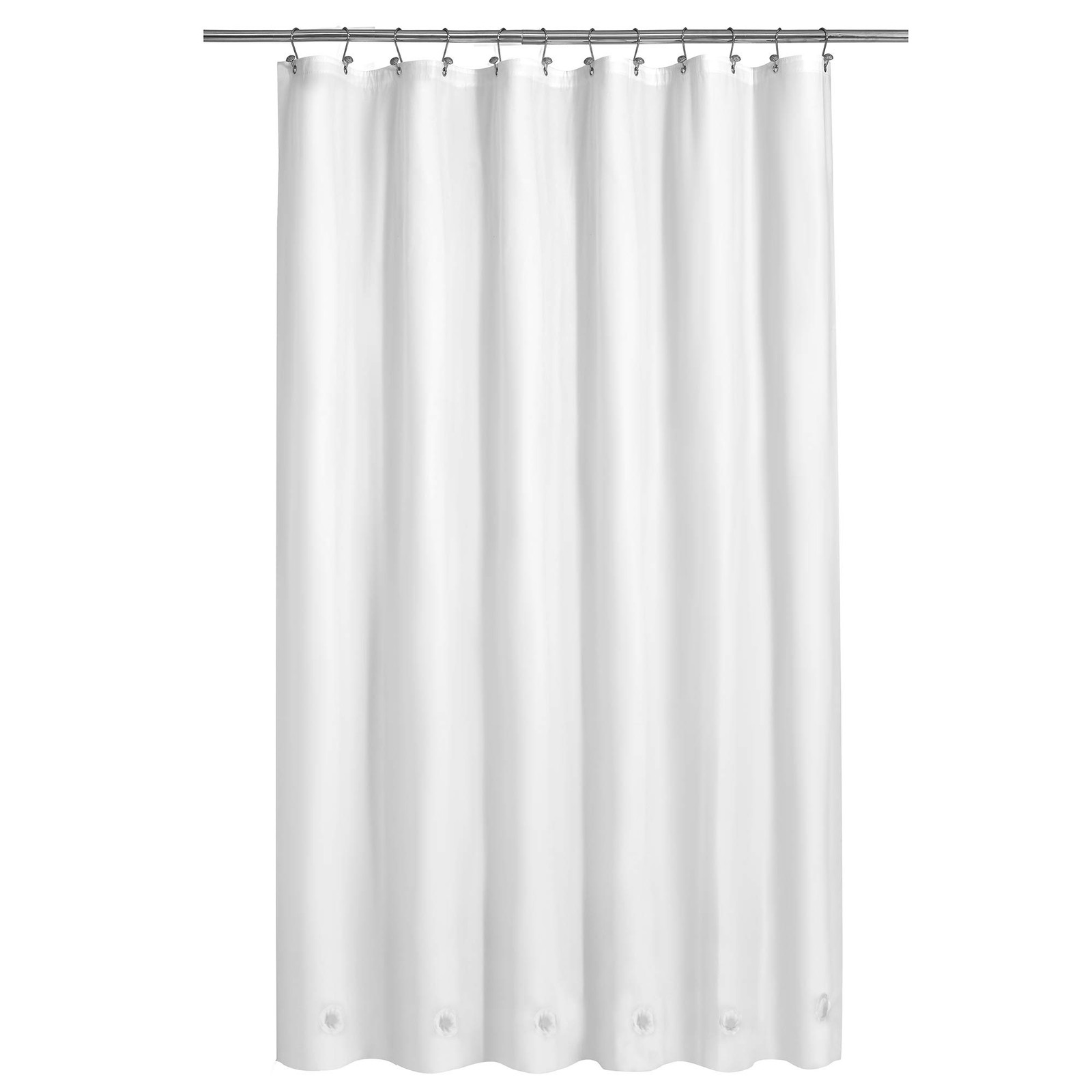 Barossa Design Extra Long Shower Curtain 72″W x 84″L (Pack of 1), 3a. White