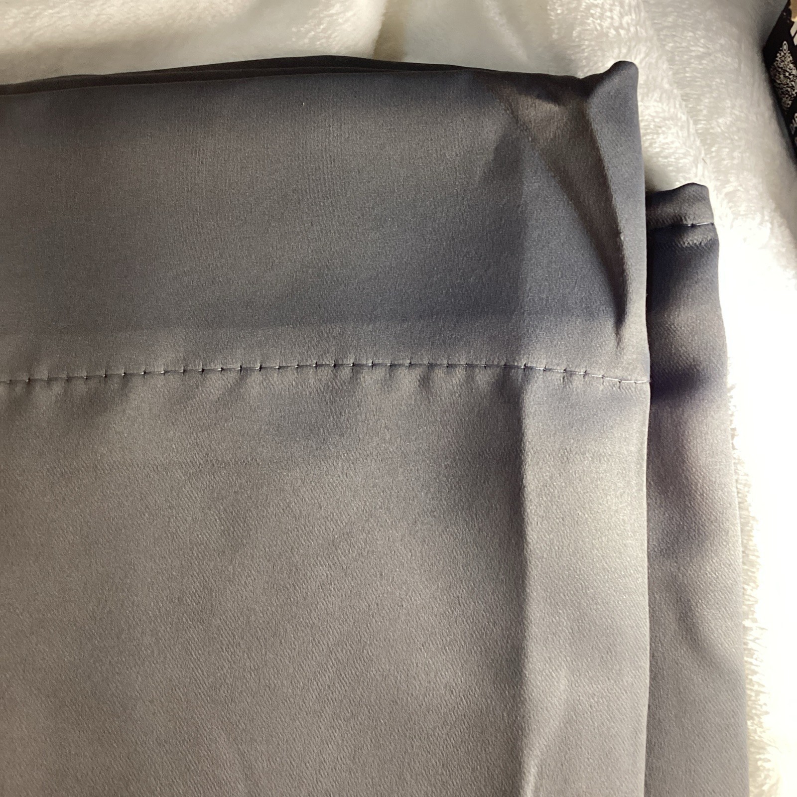 1 Short Panel Privacy Window Curtain 26″X45″ Dark Gray Soft Thick Quality Plain