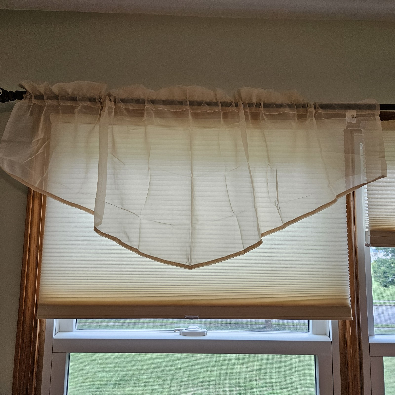 JC Penny Home Lisette Ascot Valance 60” X 20” New Open Package