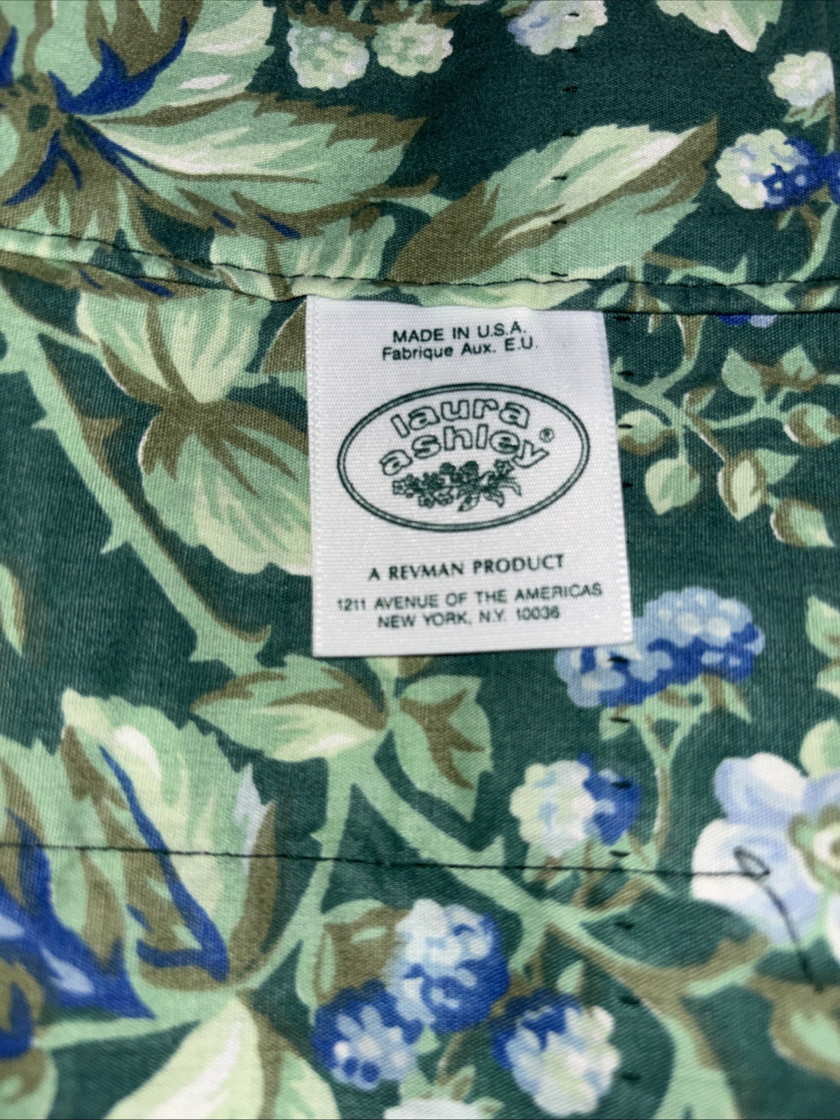 Two Laura Ashley Bramble Berry Window Valances Self Lined Floral 84 X 18