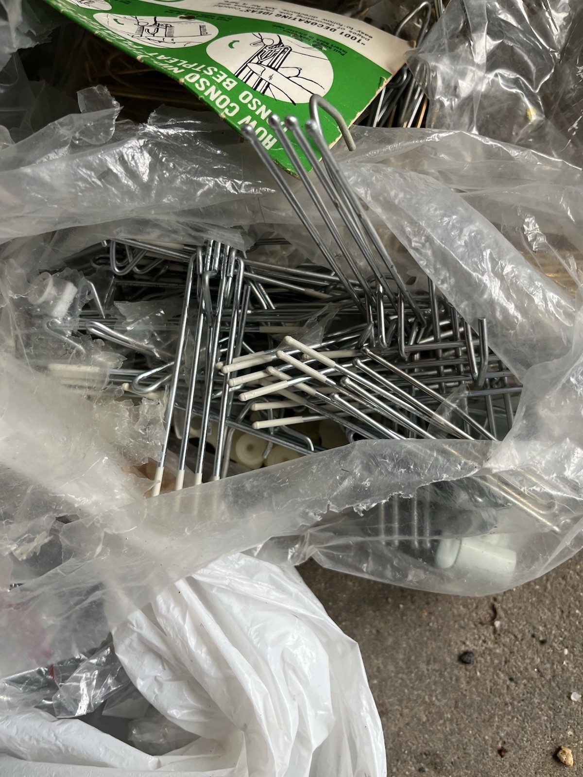 Over 10lbs Of Drapery Hooks, Various Sizes And Types. Some Gold Some Silver