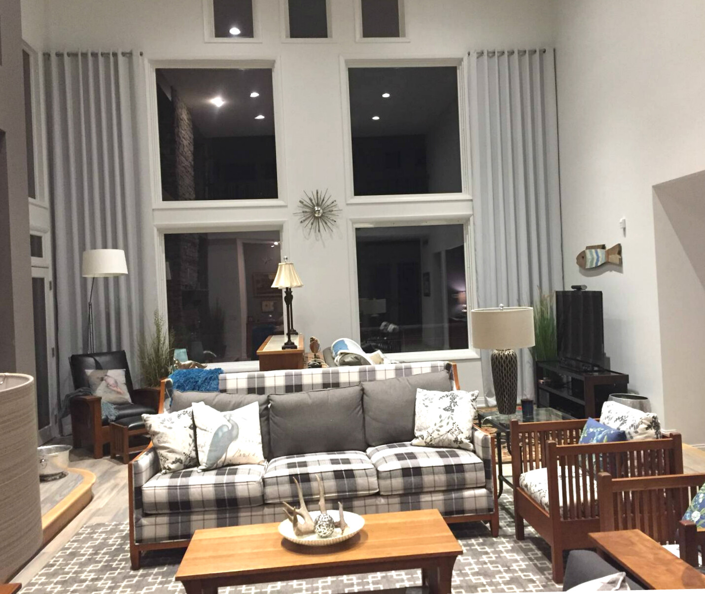 Extra Long blackout curtain wide drape 2 story drapes 12 15 16 17 18 20 24 ft