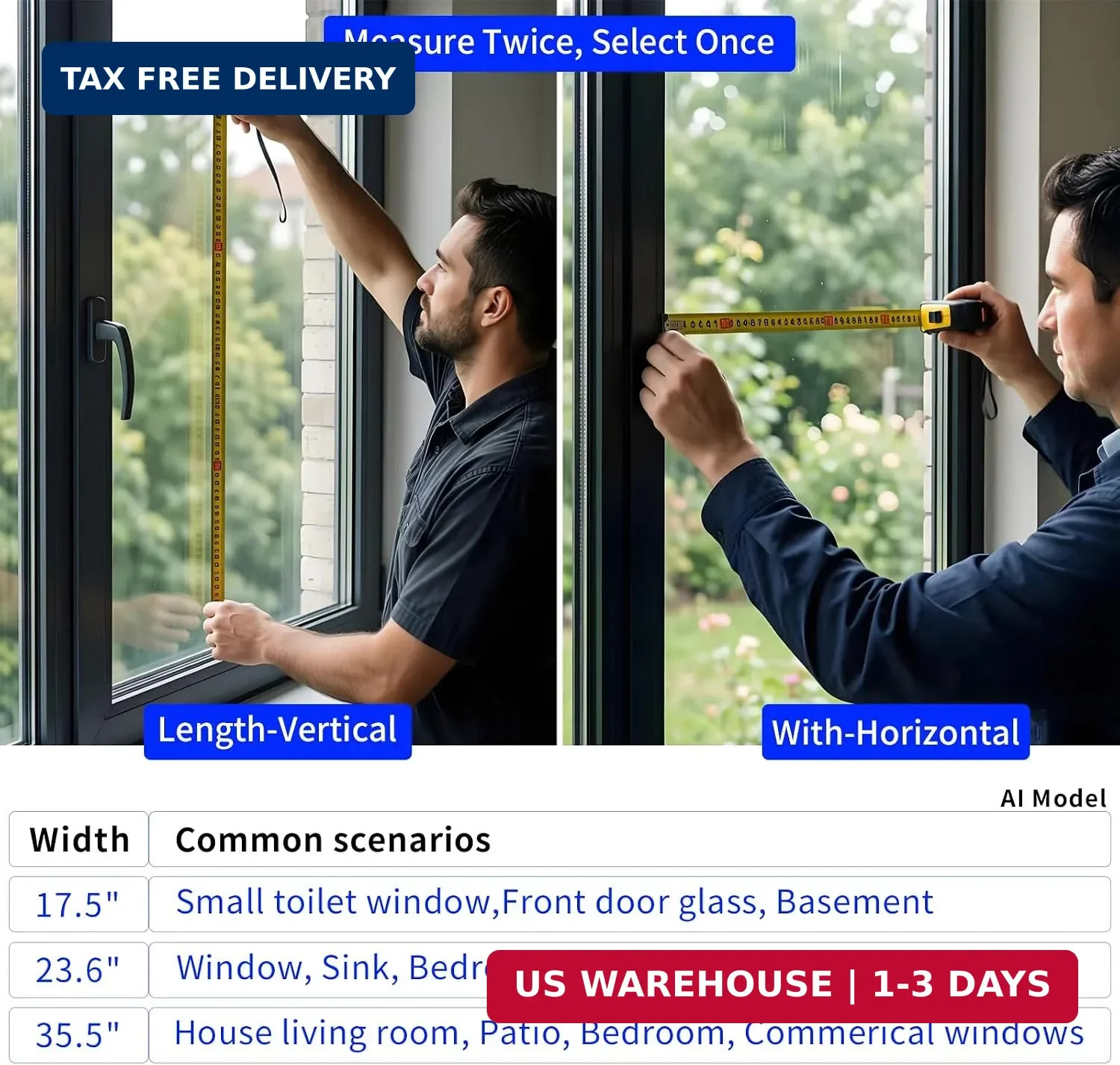 Righyo Glass Film One Way Window Privacy, Sun Protection Film, UV Blocking Contr