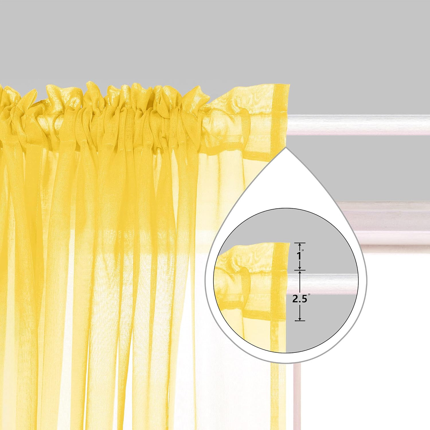 Kitchen Curtains Yellow Lemon and Light Grey Sheer Bathroom Window Curtains 42 X