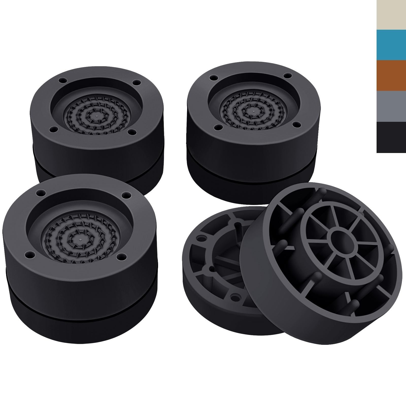 ANNKUT Furniture Risers 1 inch，Round Bed Risers Heavy Duty for Chair Tabl
