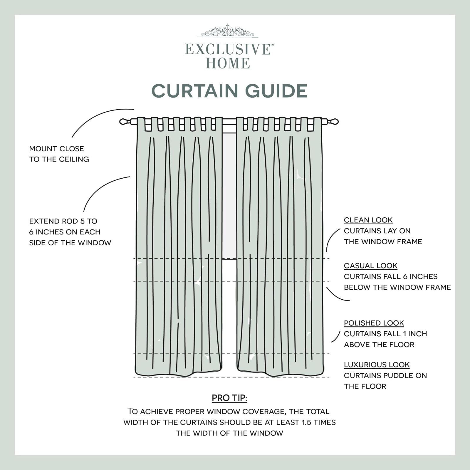 Cabana Solid Indoor/Outdoor Light Filtering Hook-and-Loop Tab Top Curtain Pan…