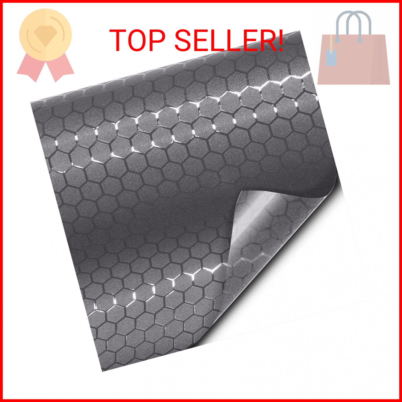 VViViD+ Honeycomb Matte Smoke Taillight Tint Bulk Vinyl Roll (1ft x 5ft)