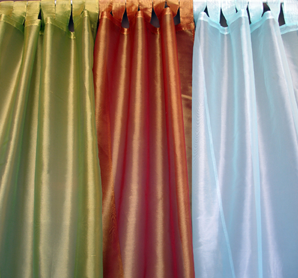 SHEER PANEL CURTAIN DRAPES PLAIN COLORED 40″ X 82″ Set of 1 piece