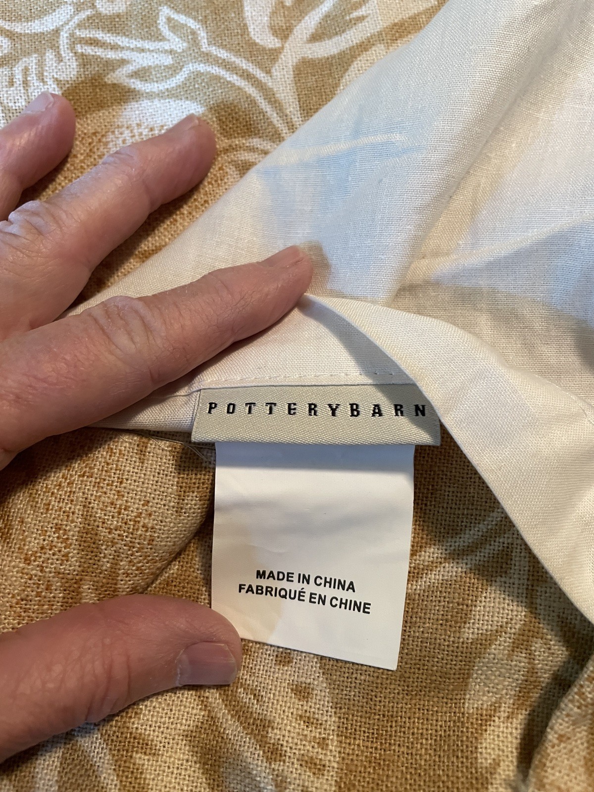 Pottery Barn Alessandra Drape 50×96 Pole Top Linen/Cotton Honey Gold