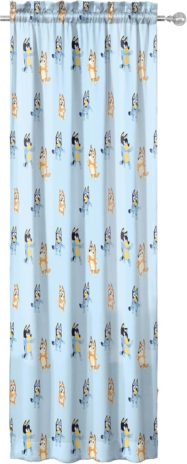 Kids Bedroom Curtains Bluey Bingo Set 4 Pieces 42×63 Water Resistant Kids Roo…