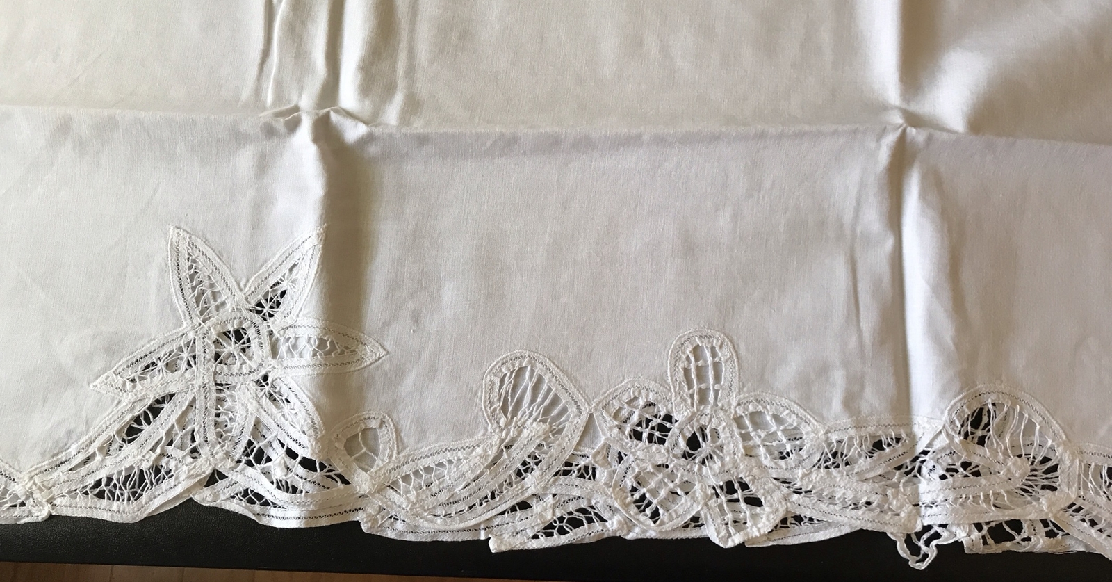 Heirlooms Vintage Battenburg Lace Valance 18 X 84