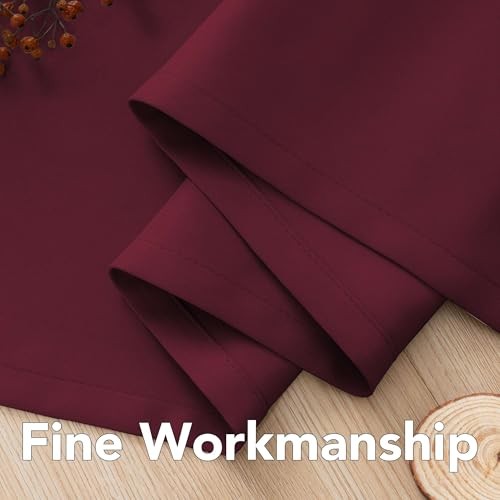 Curtains Ultra Sleep Well Microfiber Blackout 52″W x 96″L (Pack of 2) Burgundy
