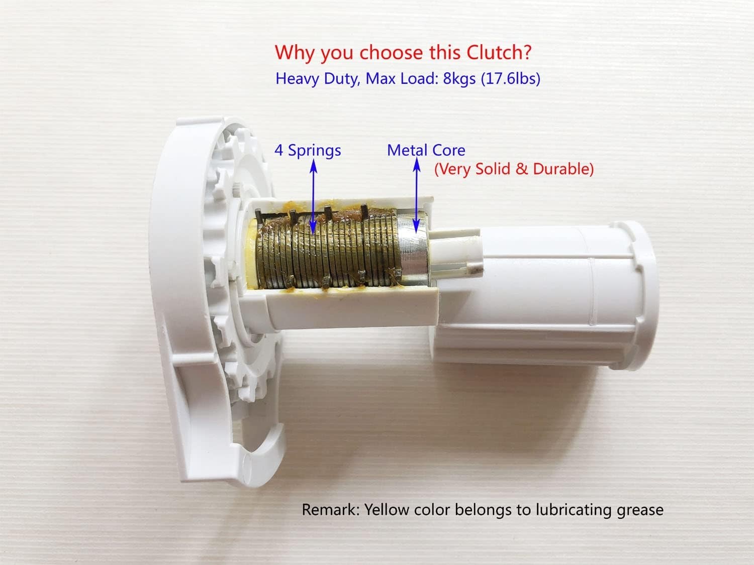 Universal Roller Shade Clutch For 1 1/2 38mm Tube With Metal Bracket Bead C