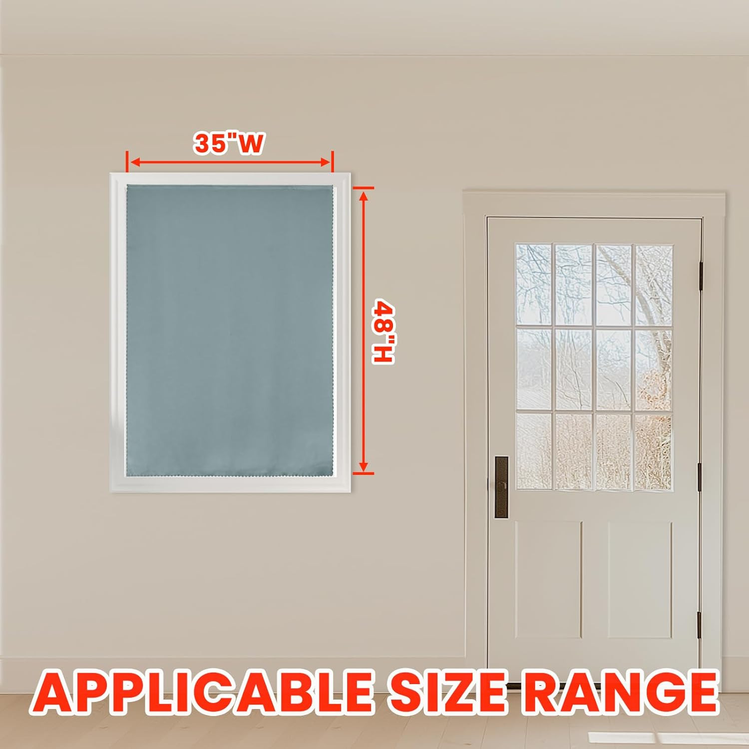 self Adhesive Portable 100% Blackout Curtains Simple and Easy to installBedroom