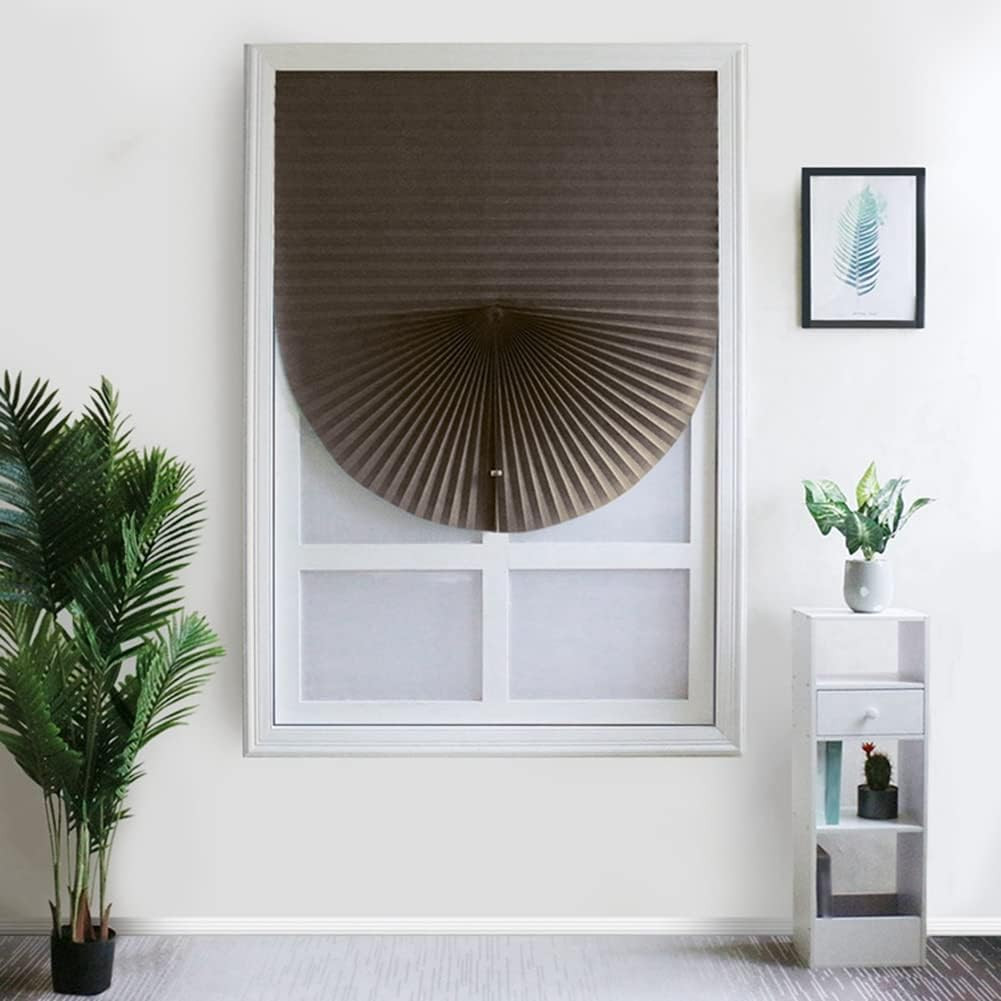 Temporary Vertical Pleated Blinds – No Drilling, Self Adhesive, Easy to Install