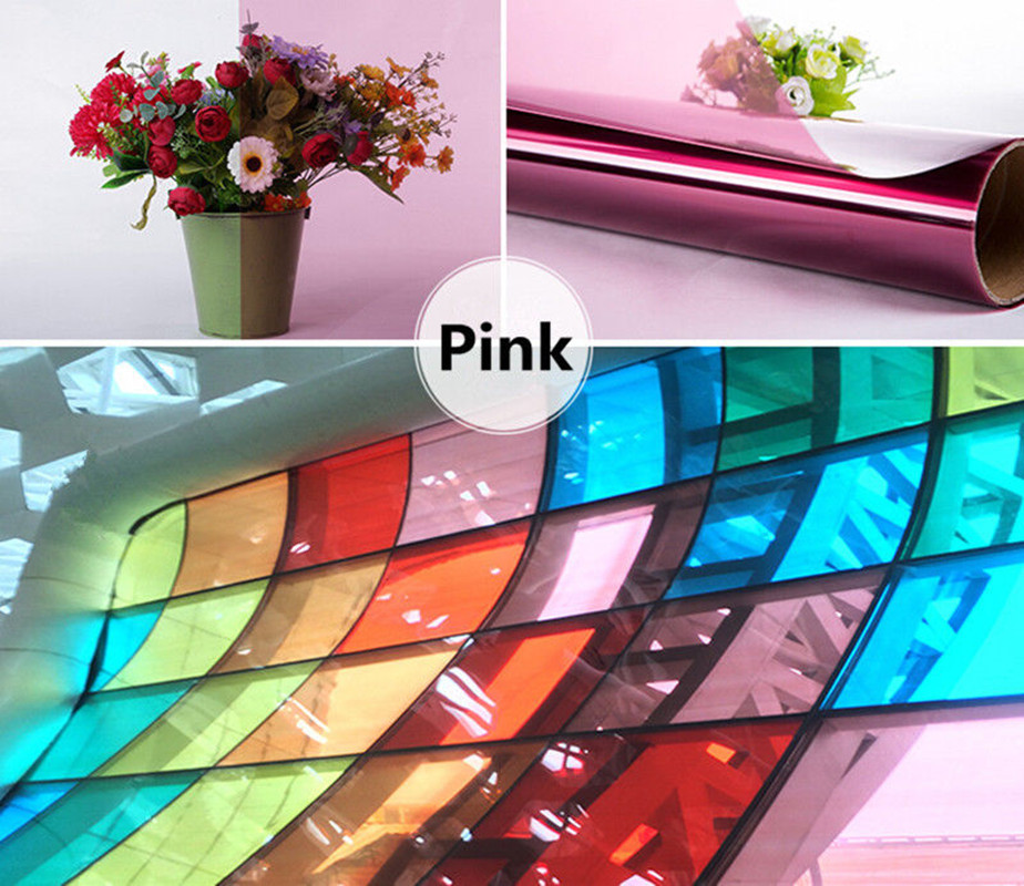 Multi-color Solar Film/ Tint/ Window/ Glass/ Privacy Decoration Window film 20”
