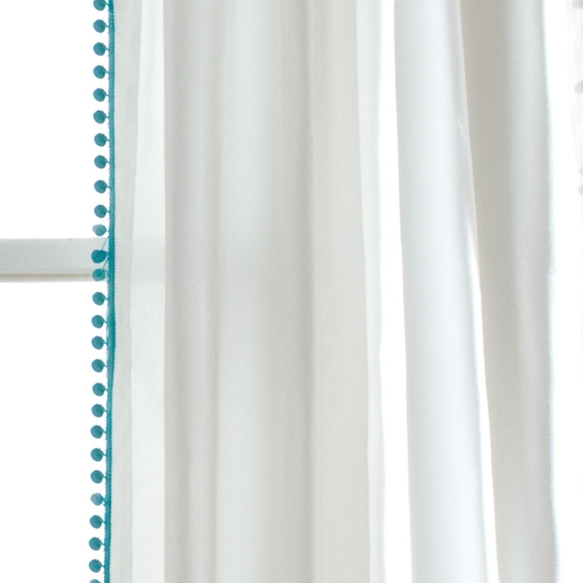Pom Pom Window Curtain (Single Panel)