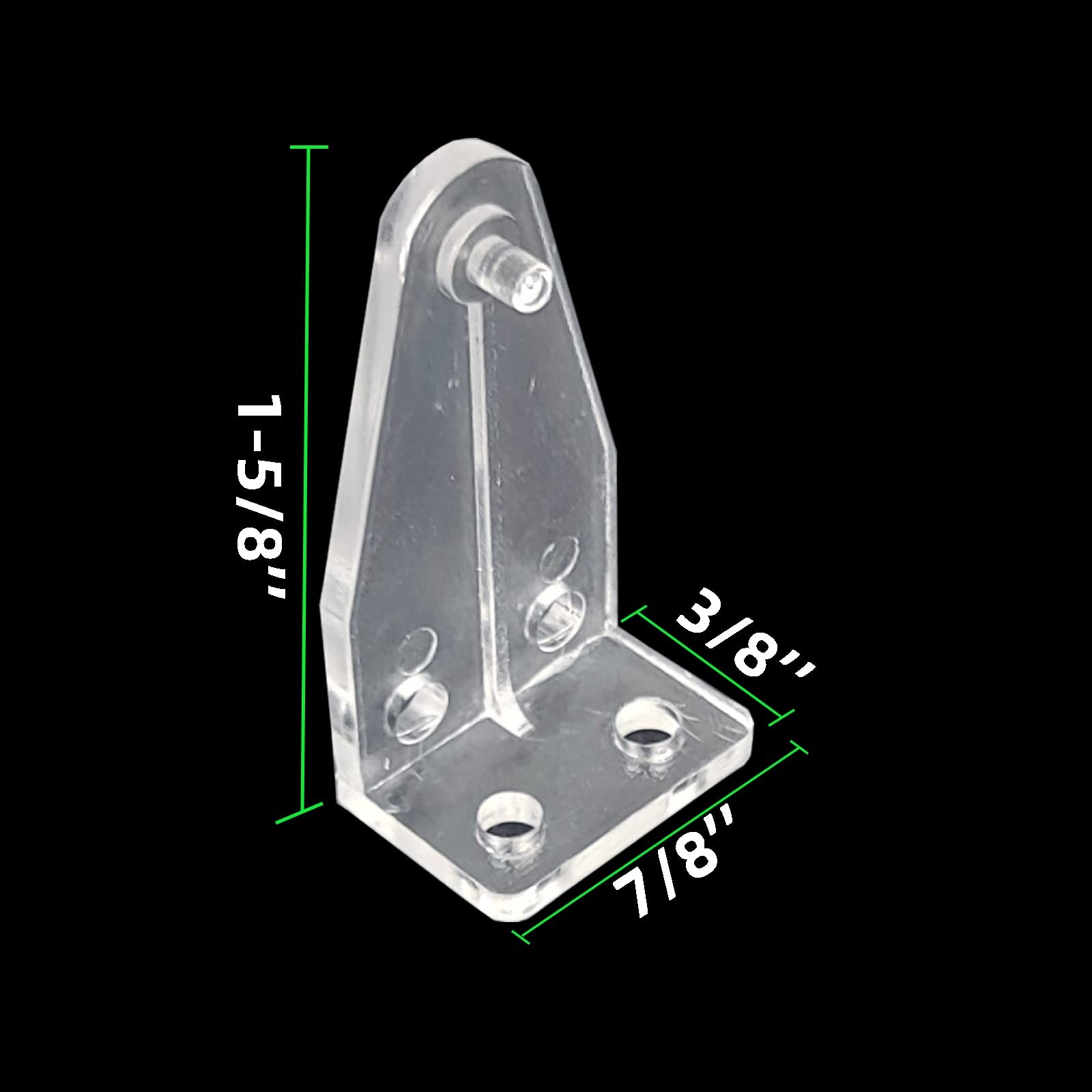Kowibcl 10 PCS Window Blinds Hold Down Brackets 2 inch 2 inch, Transparent