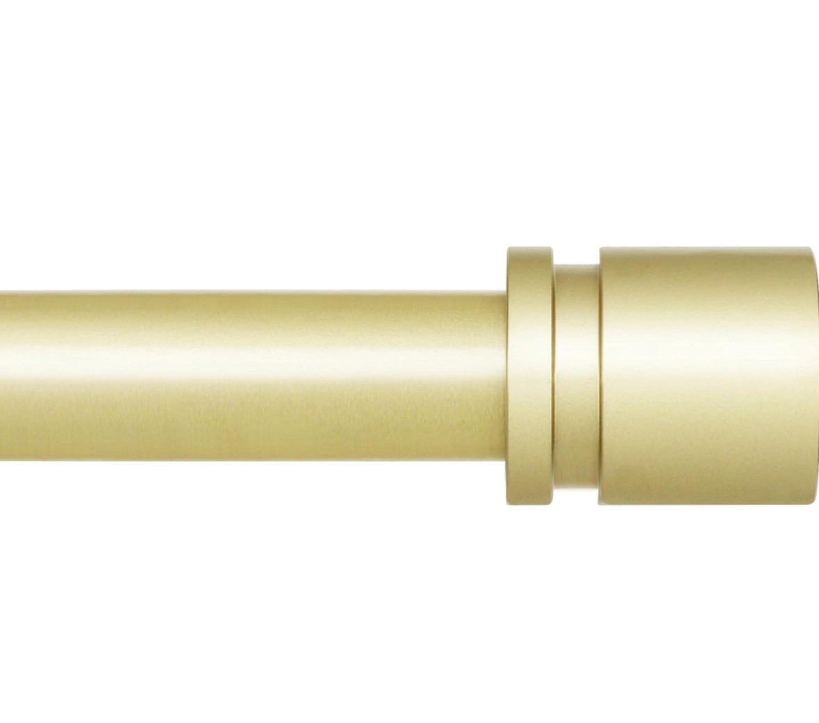 Byondeth Warm Gold Curtain Rods 16” to 144” – Adjustable Length 1 Inch Diameter