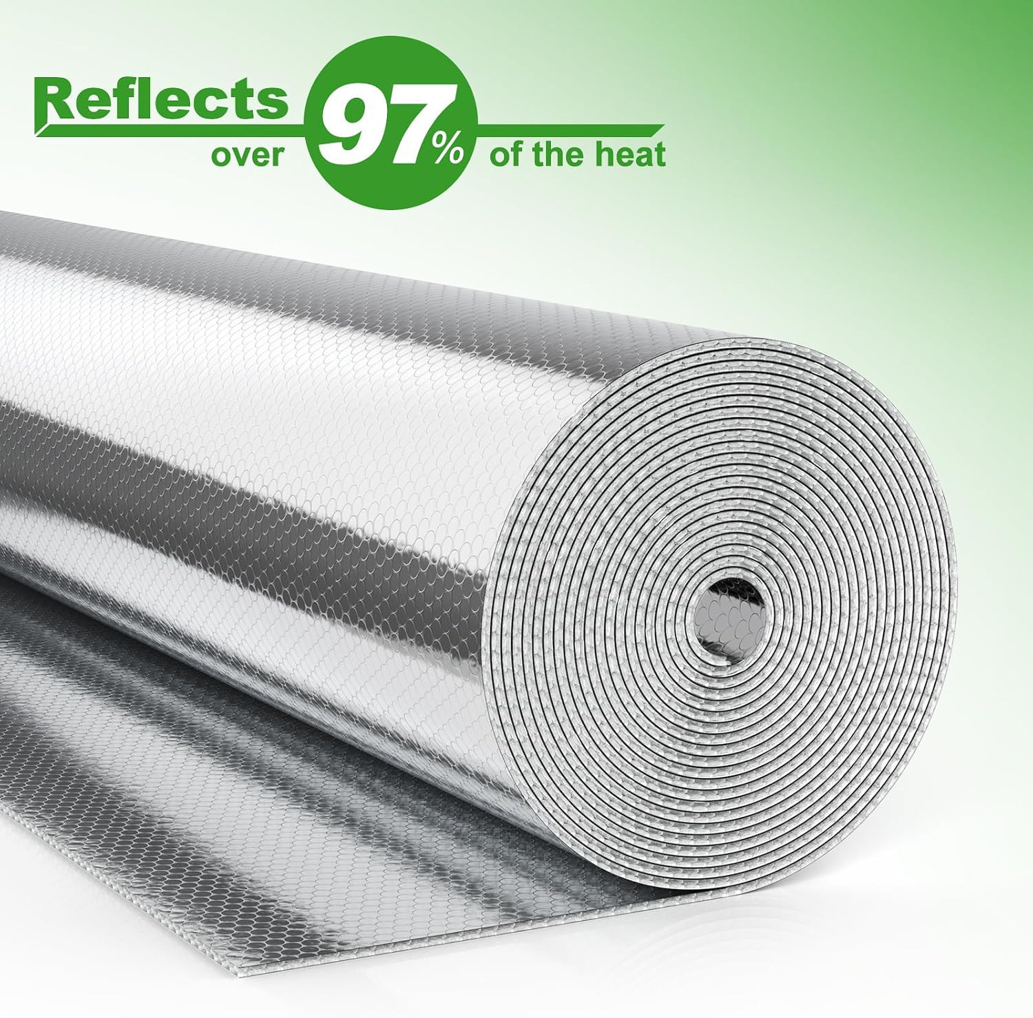 Double Bubble Reflective Insulation,Window Insulation for Winter, 23.6″ X 10 Ft
