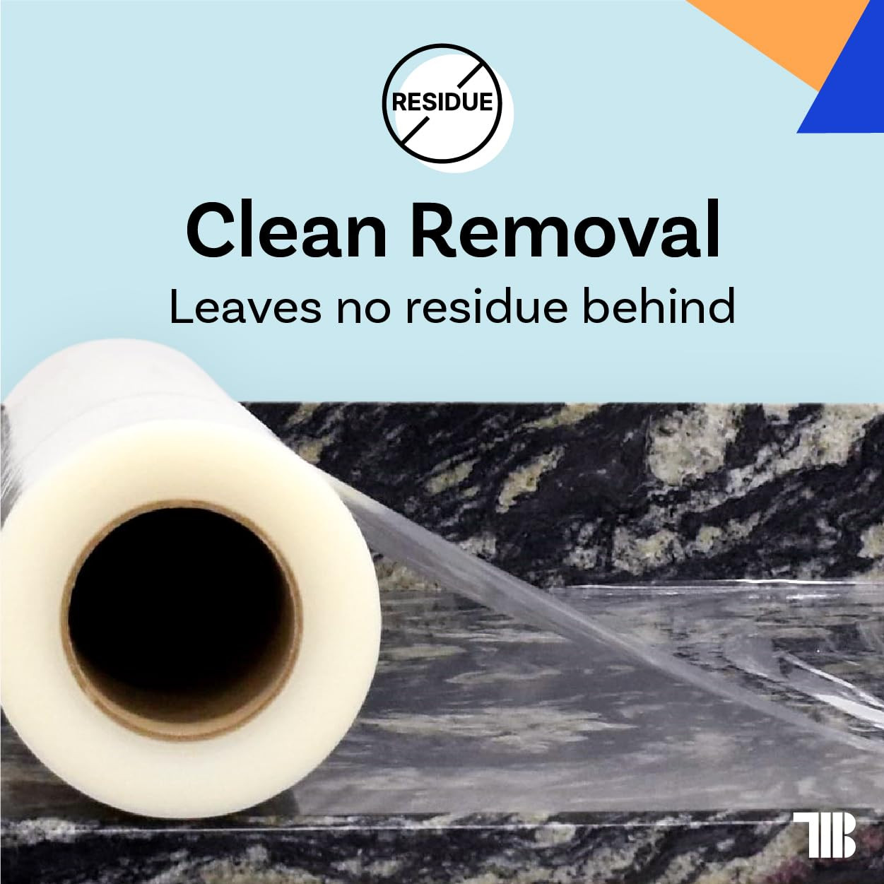 Clear Self-Adhesive Countertop Protection Film 30″x600′ – Removable & Durable