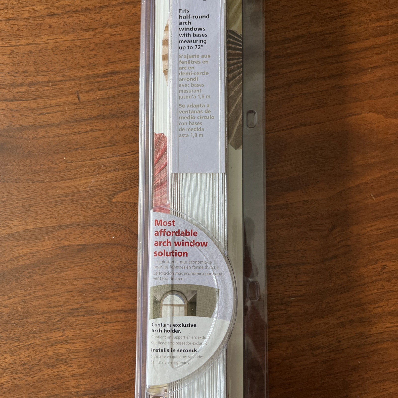 ARCH SHADE Pleated Blinds Window Half Round Light Blocking Fabric By REDI SHADE