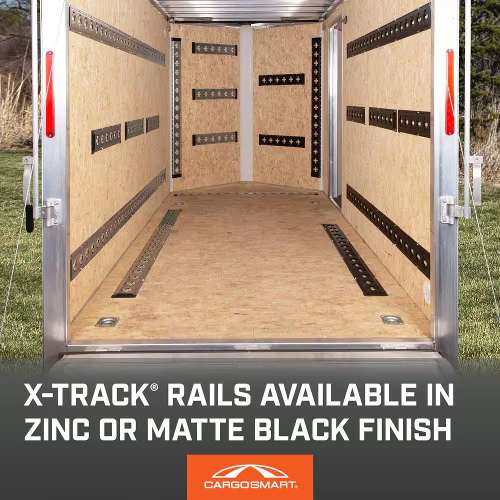 24 In. Matte Black X-Track Rail – 1 Pack