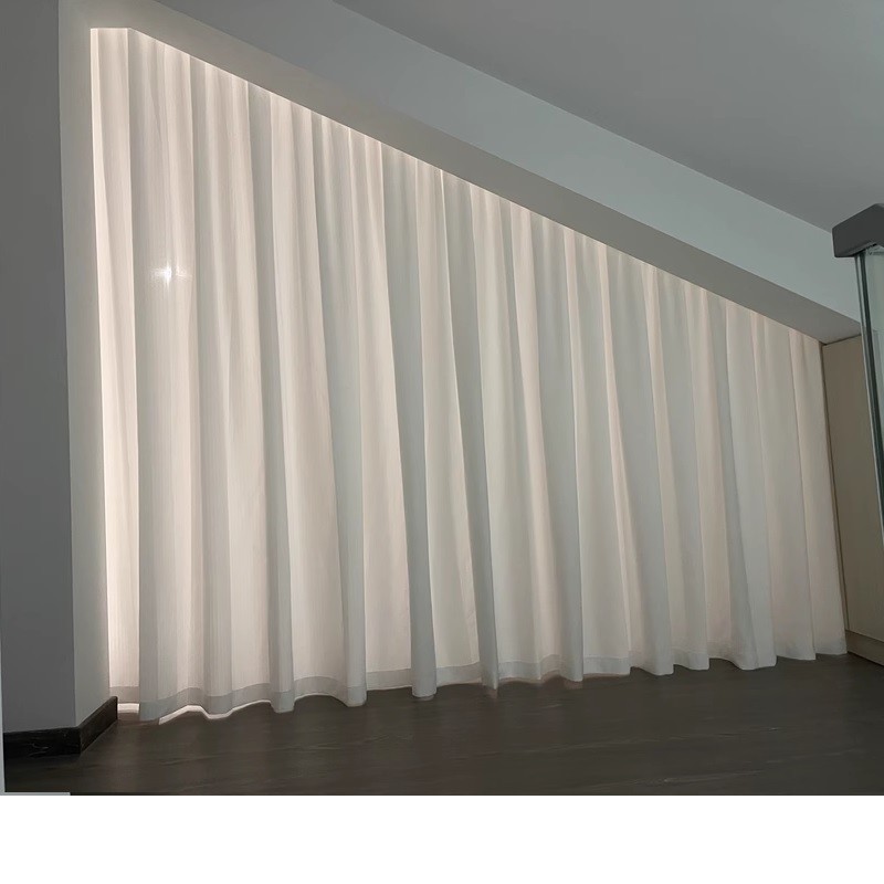 Irregular Trapezoid Triangle Curtain Window Sheer Customize KARLLEO-250709