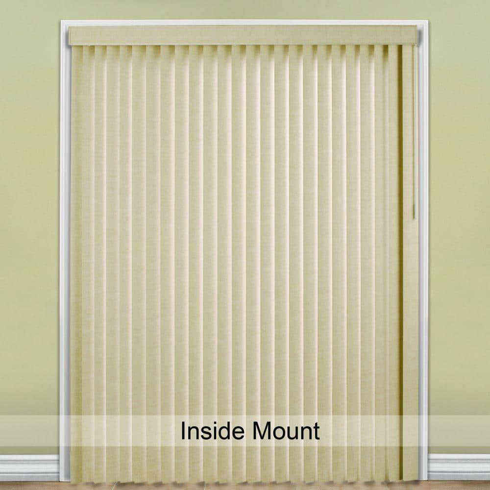 Room Darkening Vertical Blind Kit for Sliding Door Window 78 in. x 84 inch Khaki