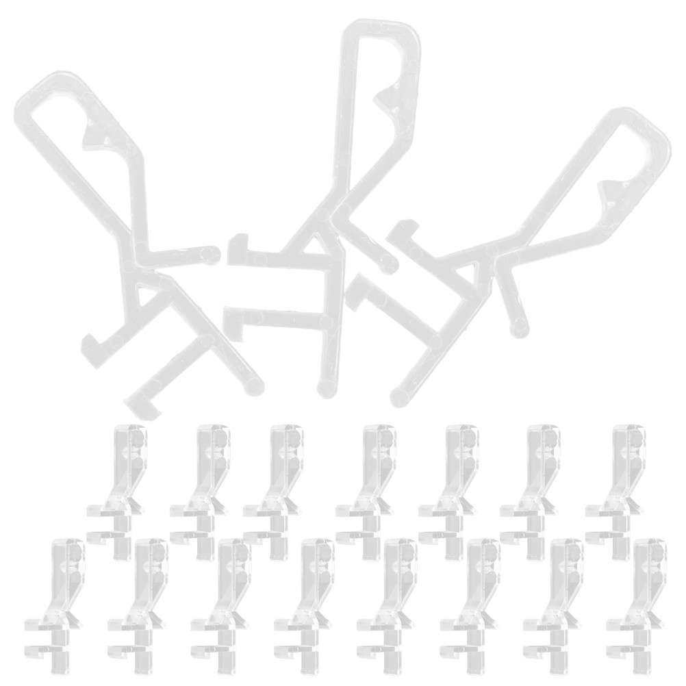 20Pcs Blind Clips Transparent Rectangular For Home Office Use