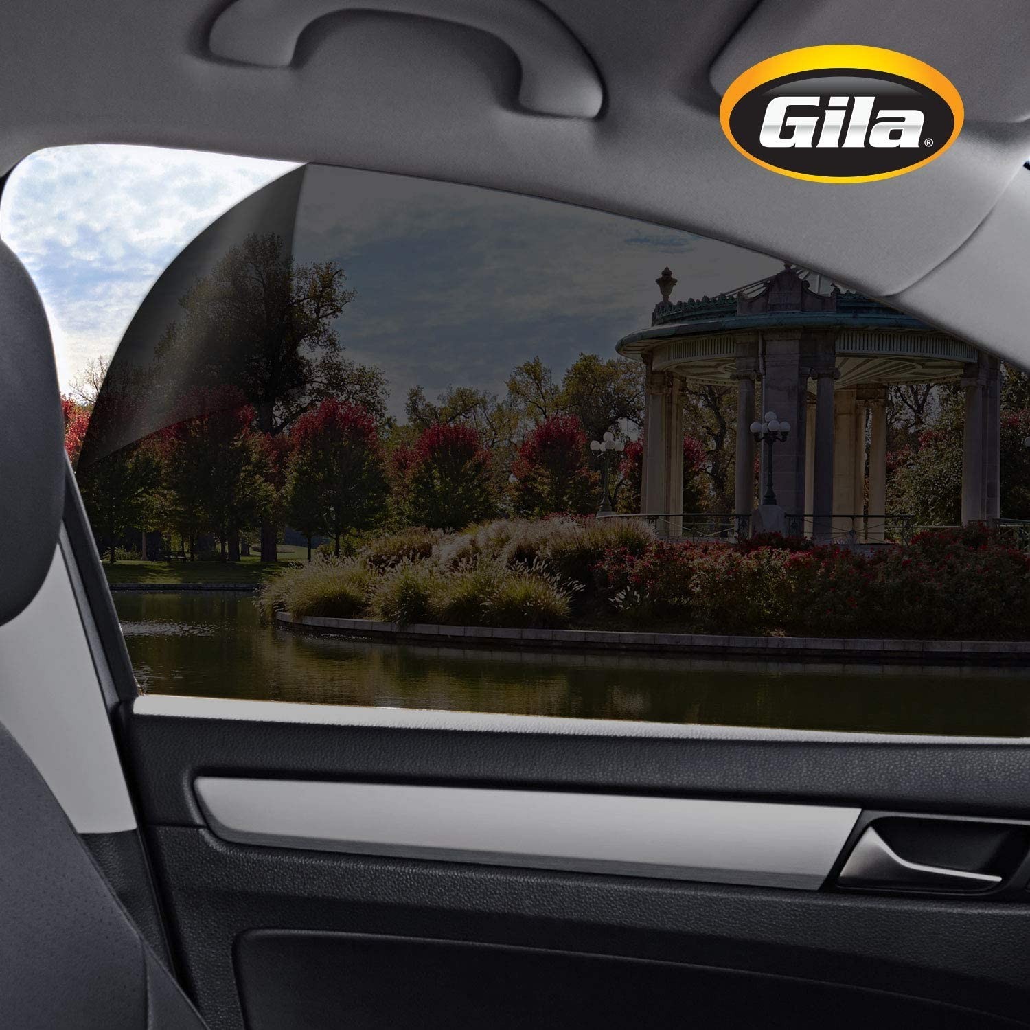 Gila Heat Shield Plus 35% VLT Window Tint, 2ft x 6.5ft 35% Vlt Dark Smoke
