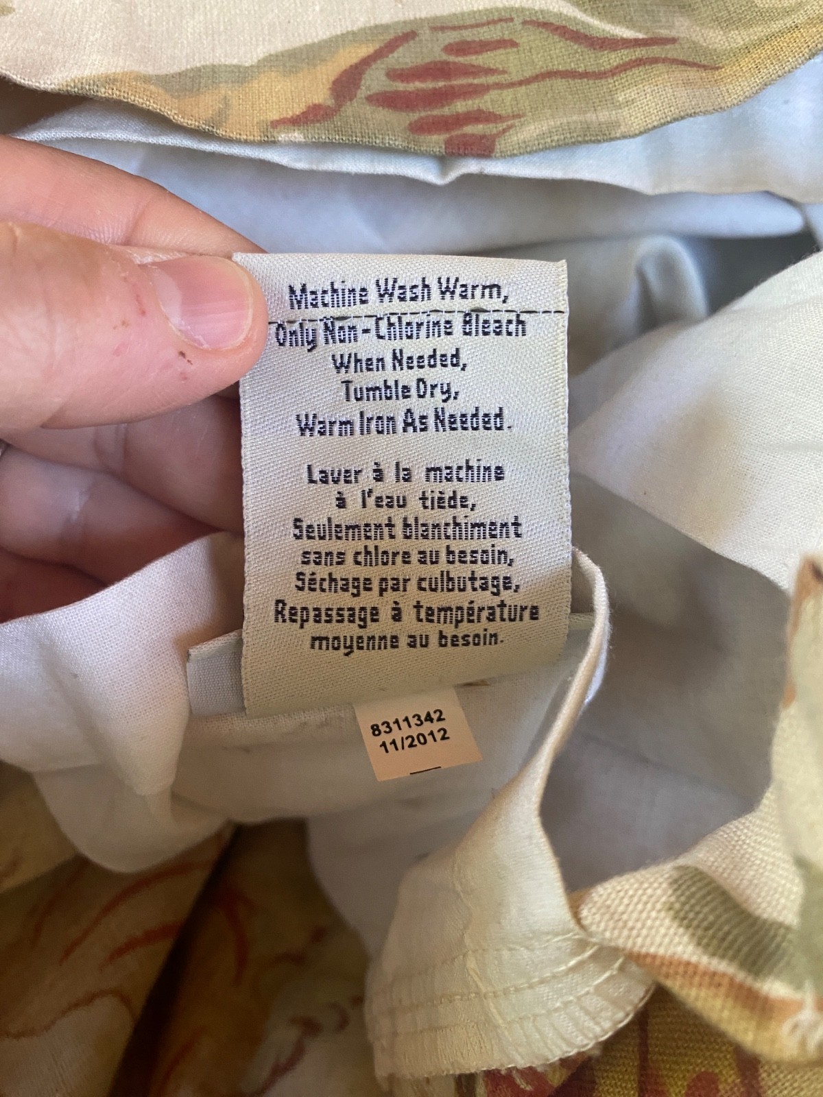 Pottery Barn Graciela Palampore Curtains Set 2 Panels 50×96 Linen Blend Lined