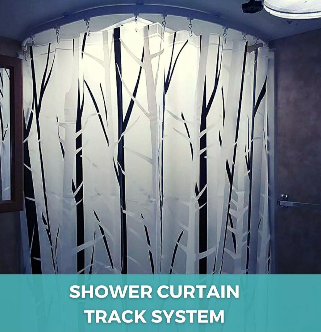 Flexible Bendable Ceiling Curtain Track 5 Meters 16.4FT Ceiling Mount