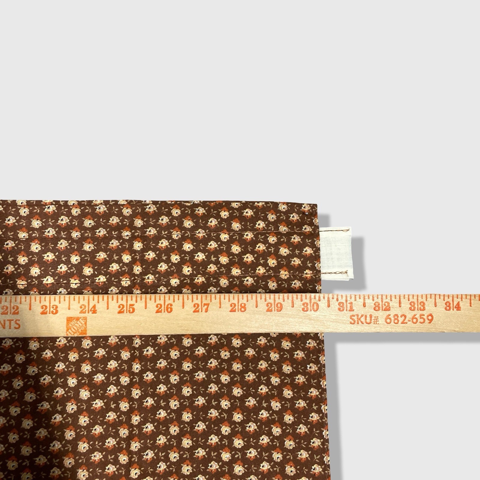 Unbranded Swag 2pc LotValance Home OS Brown Floral Cottagecore Farmhouse