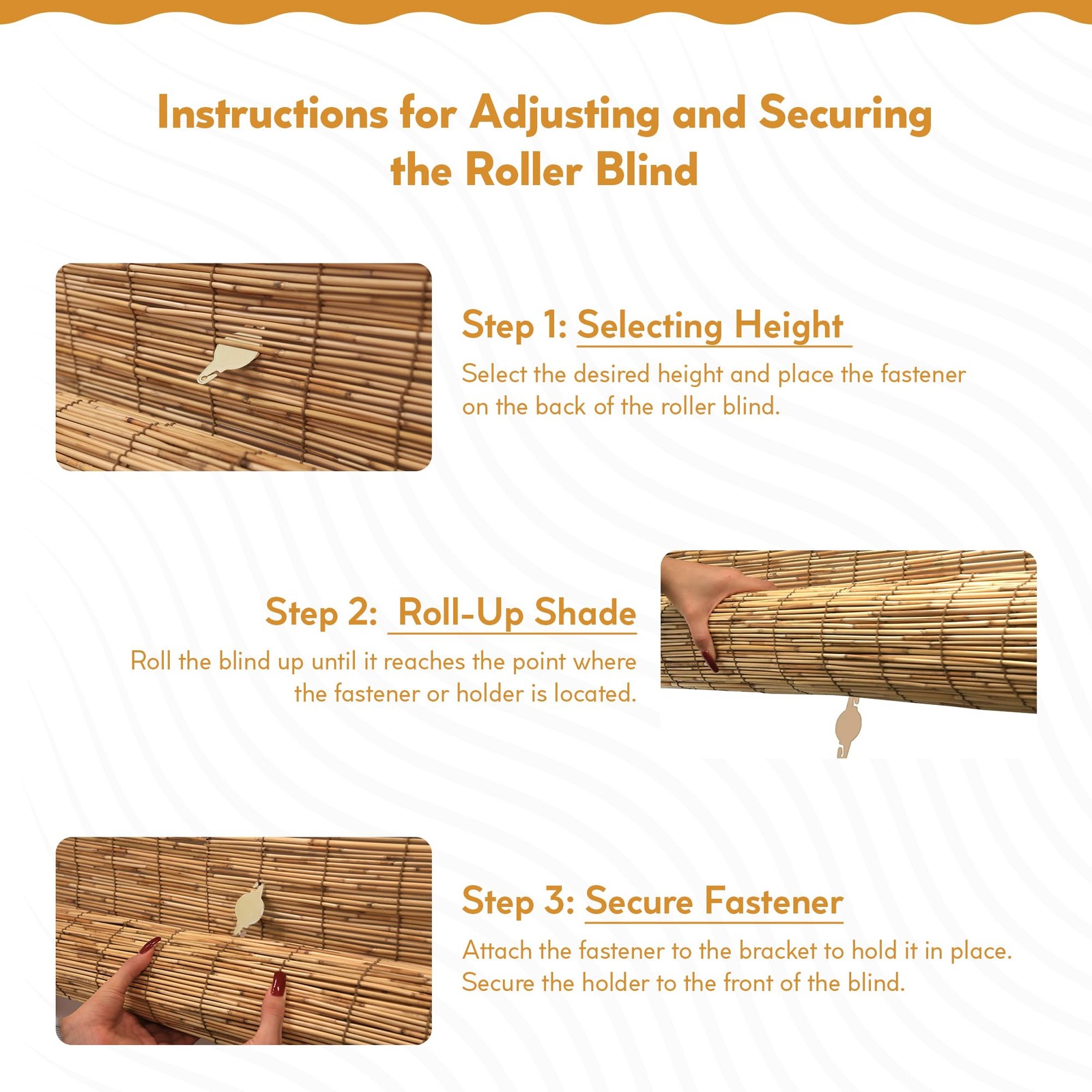 Radiance Cord Free Bamboo Shades – Roll-Up for 60″W x 72″H, Cocoa