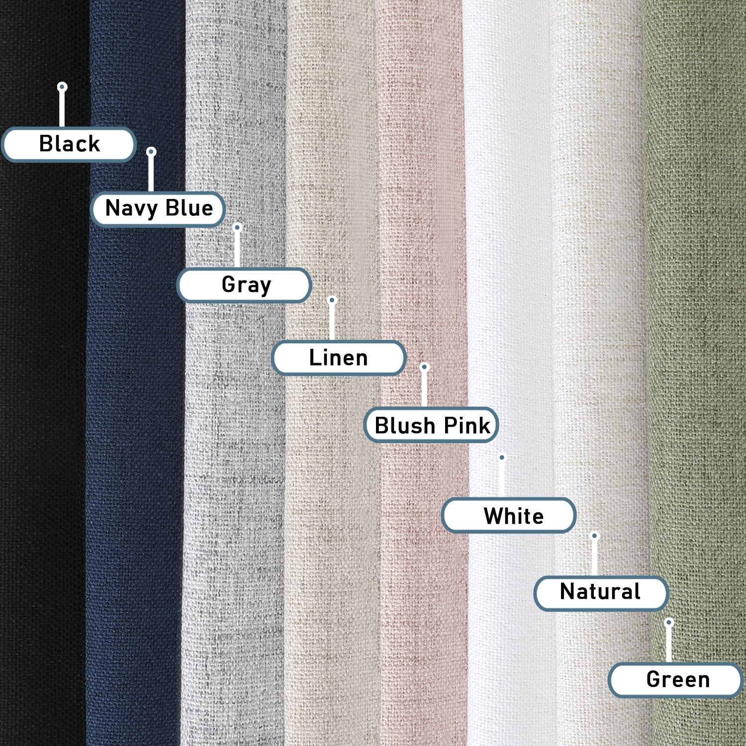 Blush Pink Curtains 54 Inch Length for Living Room, Light Filtering Textured …