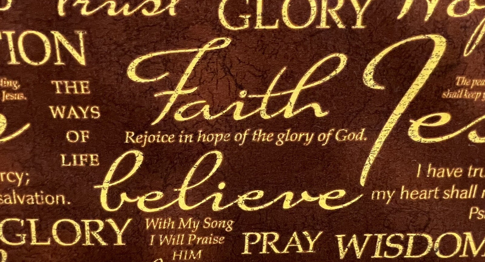 Faith & Hope Valance,42″W x 14″L, Curtains Available, Gift Idea, Home Decor,