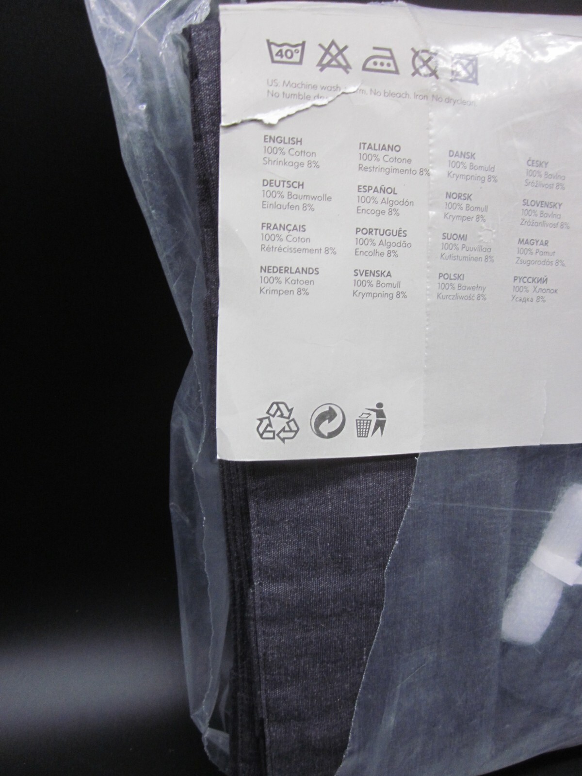 IKEA LENDA Curtains Dark Gray 140 x 300 cm 55 x 118″ # 700.582.38 NEW
