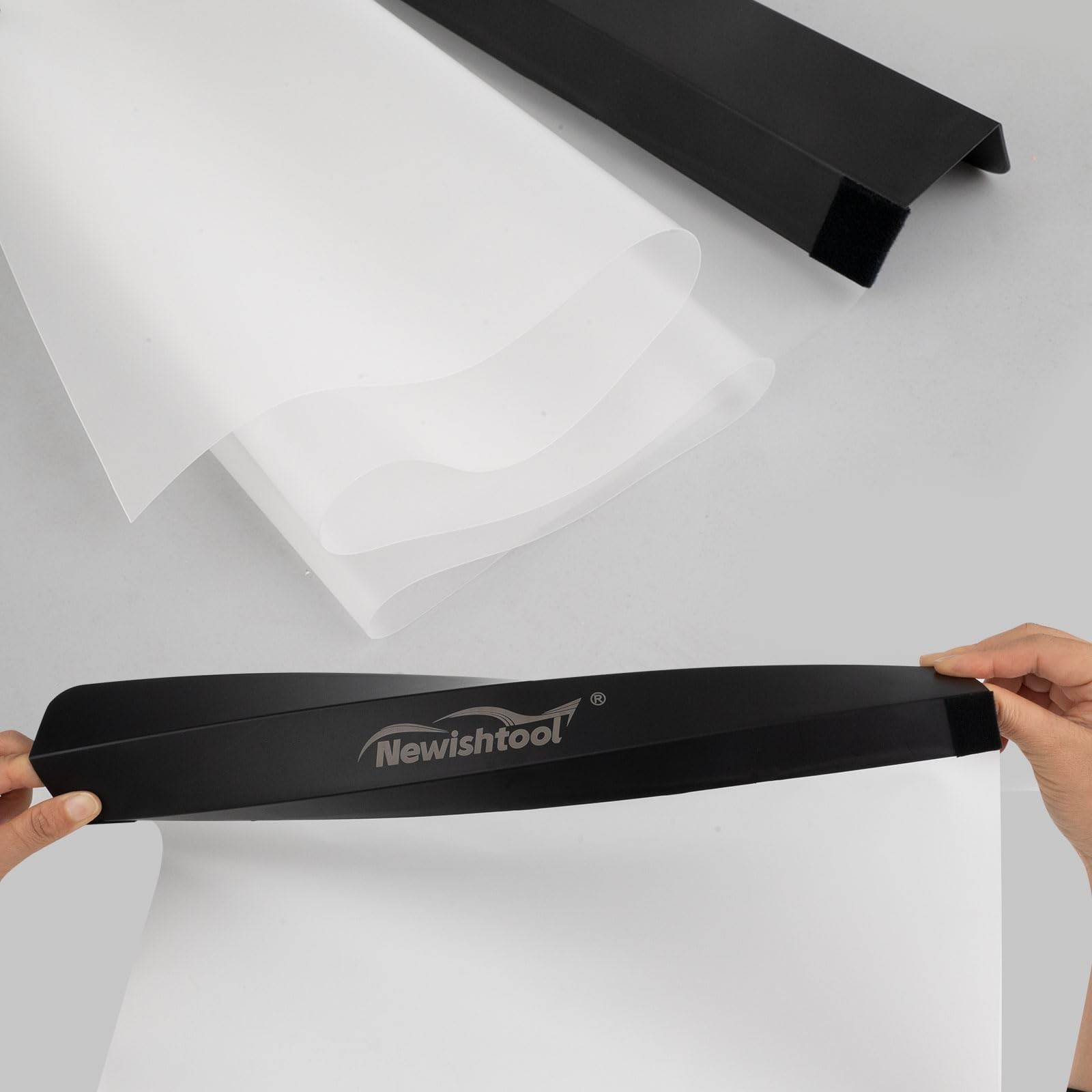 Car Window Tint Tool Kit – 4 Waterproof Door Panel Covers, Reusable PET Shield