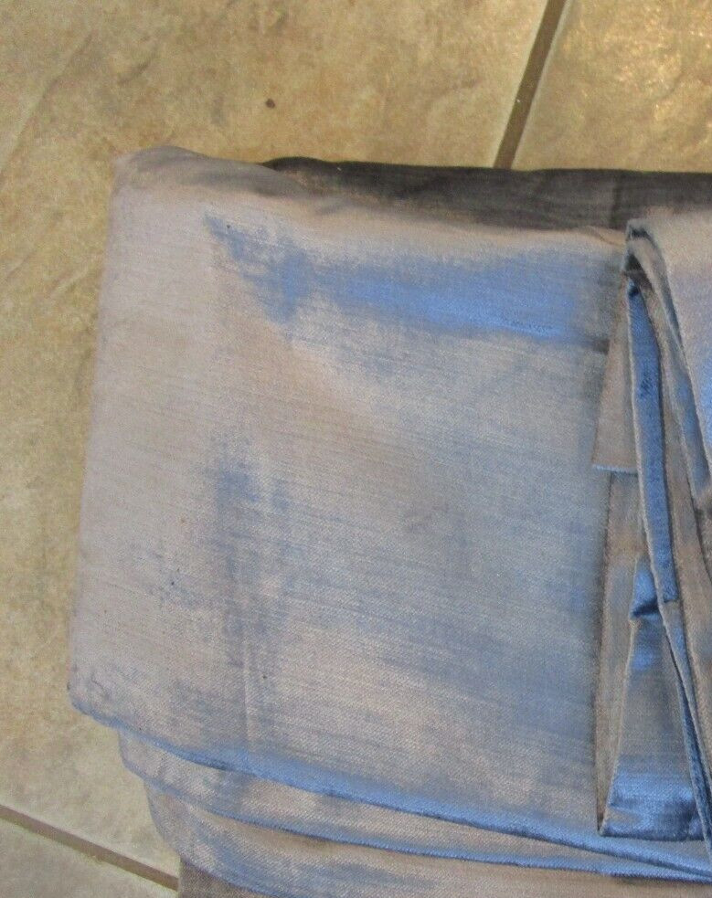 1 West Elm cotton Luster Velvet drape panel curtain 48 84 pewter wo package
