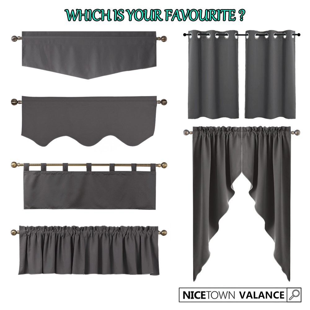 NICETOWN Red Blackout Curtains for Small Window-Thermal Insulated Eyelet Plain