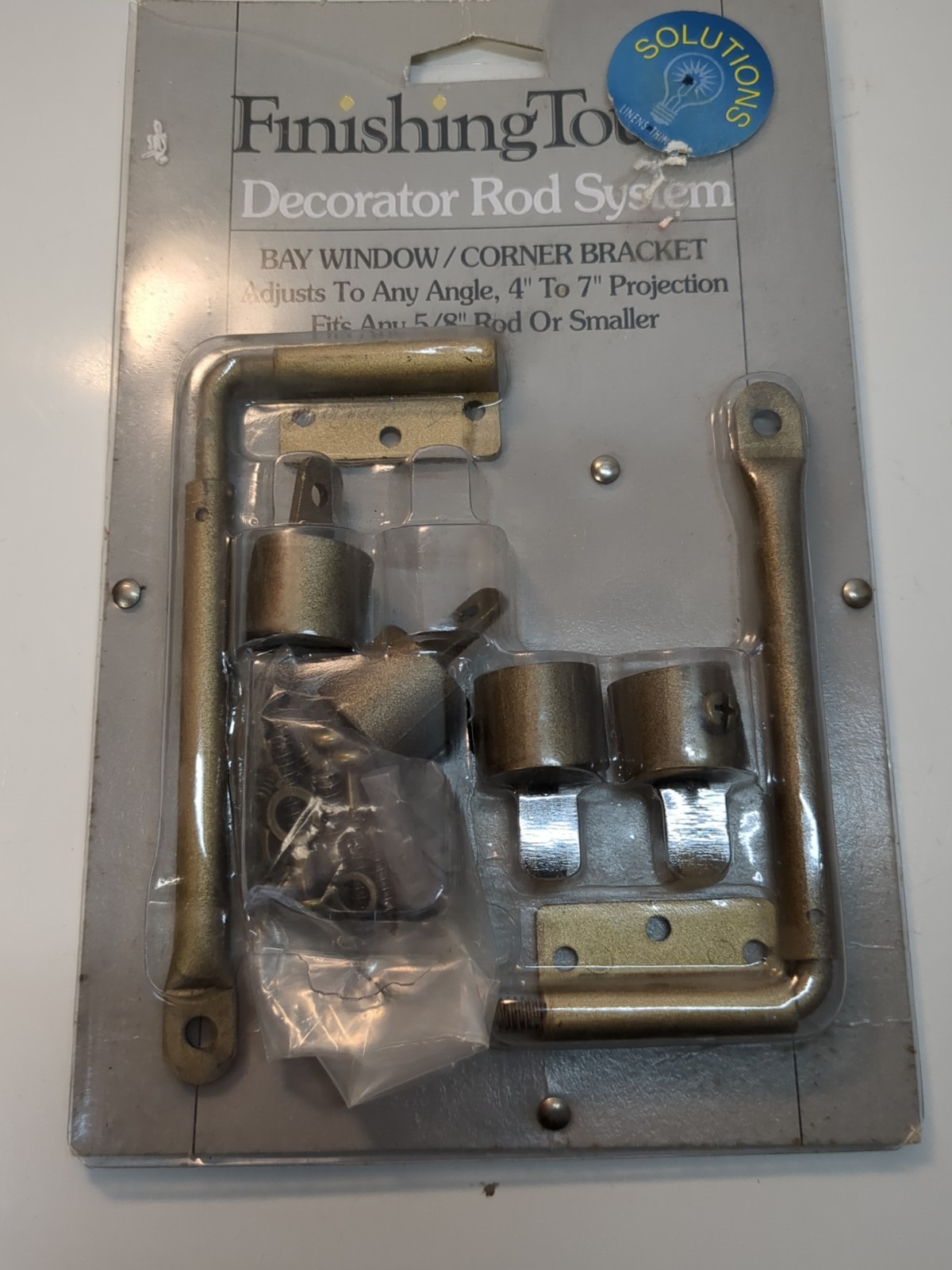Bay Window Corner Bracket System Adjust To Any Angle 4 In To 7-in Up To 5/8 Rod