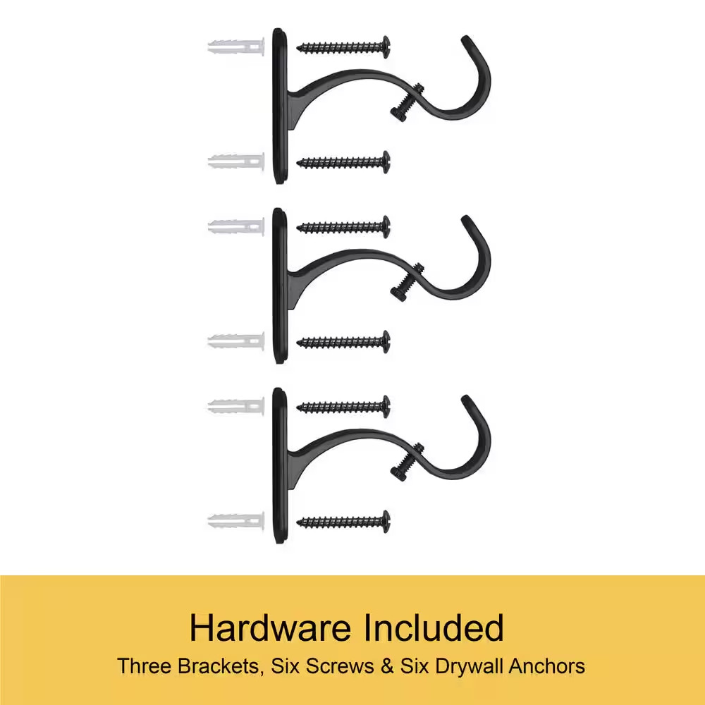 Weaver 72 In. – 144 In. Adjustable Single Indoor/Outdoor Curtain Rod 1 In. Diame