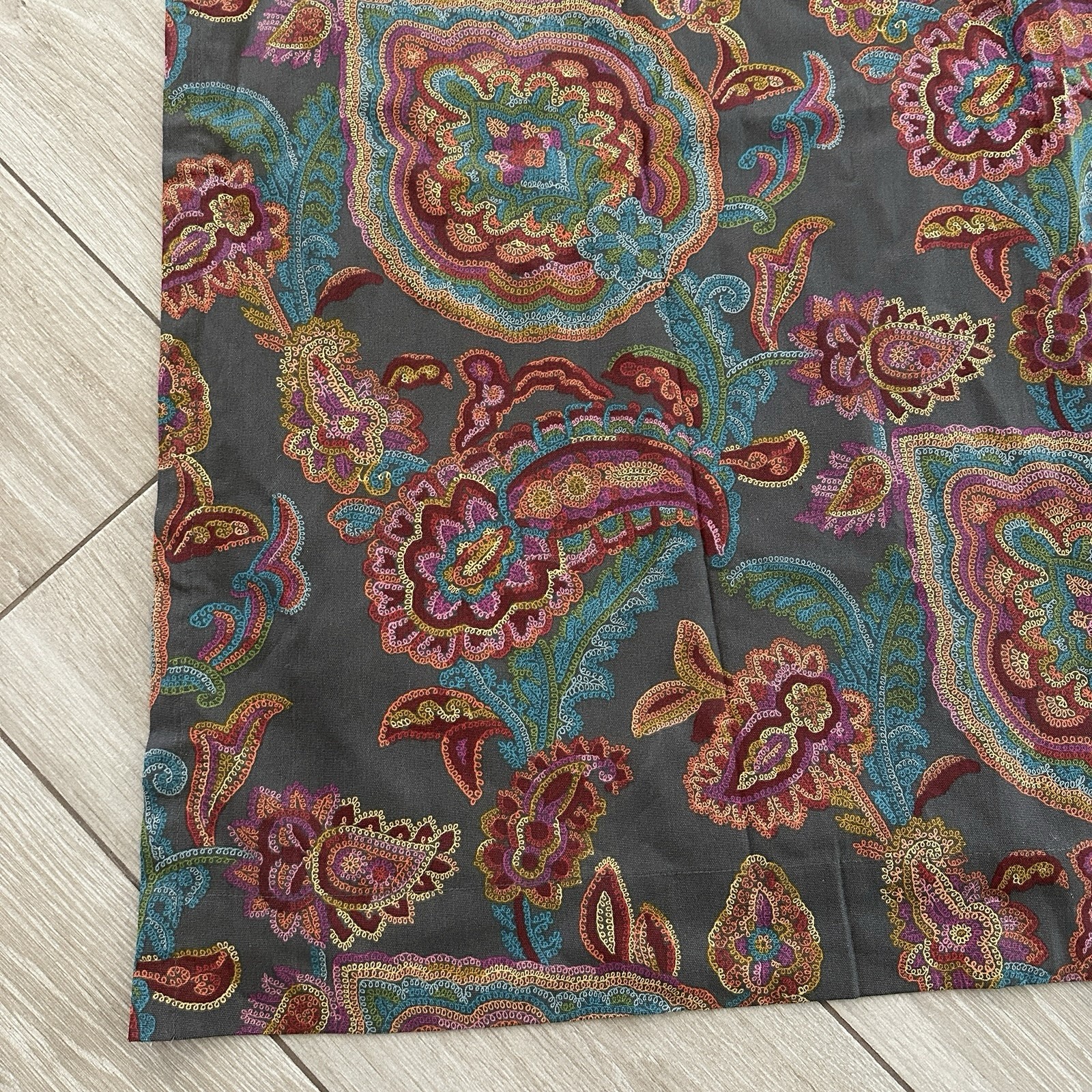 Set of 2 Beautiful World Market Lined Curtains Drapes Panels 48”x84” Confetti