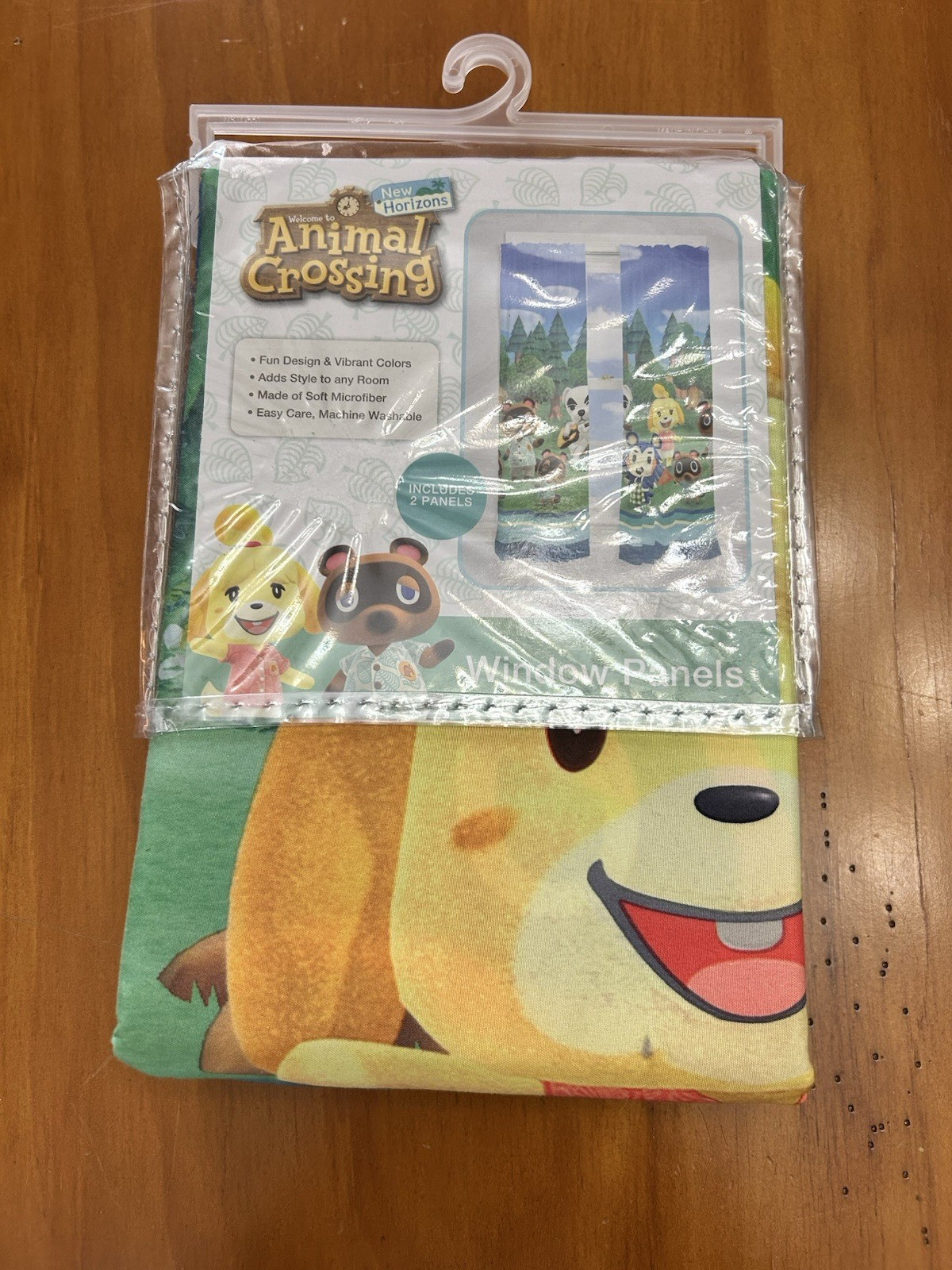 Animal Crossing Unisex Kids Bedroom Microfiber Window Curtain Set 2 Panels 63″