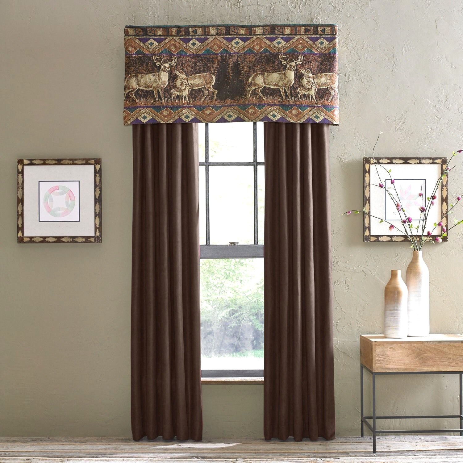 Croscill CHIPPEWA One Unlined Tailored Valance 54″ Width x 22″ Length