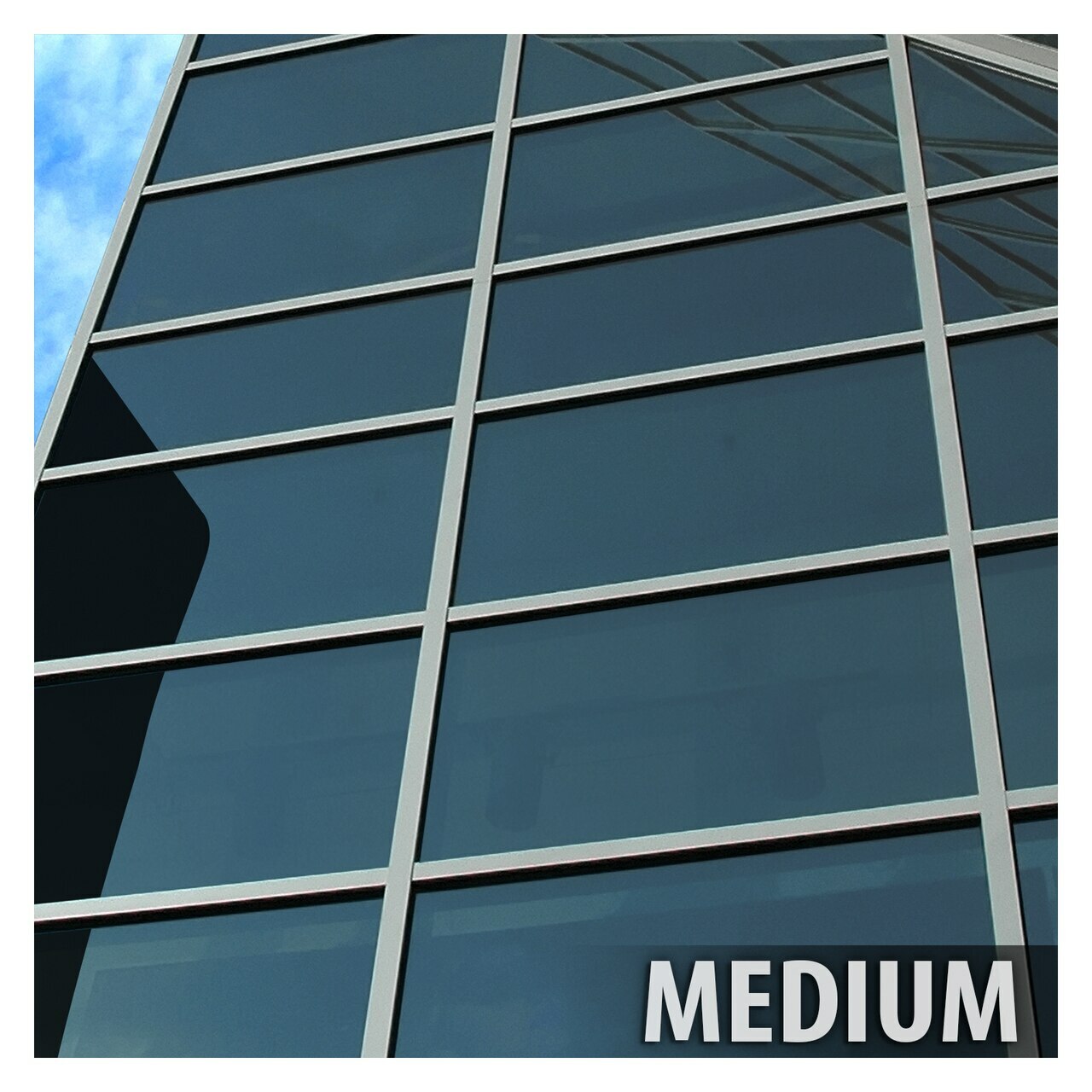 BDF EXNA40 EXTERIOR Window Film Glare and Sun Control Black (Medium)