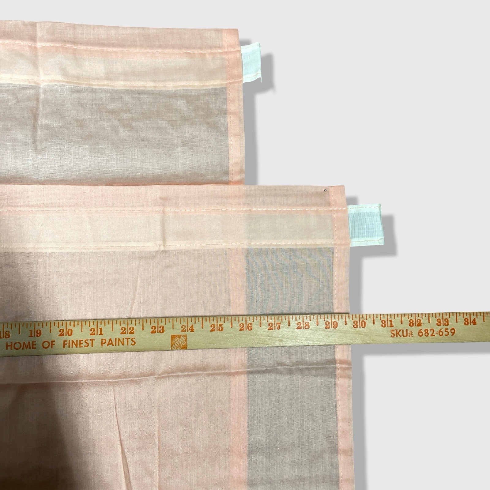 Unbranded Ruffle Cafe Curtains Panels Home Pink Shabby Chic Cottagecore 4pc Set