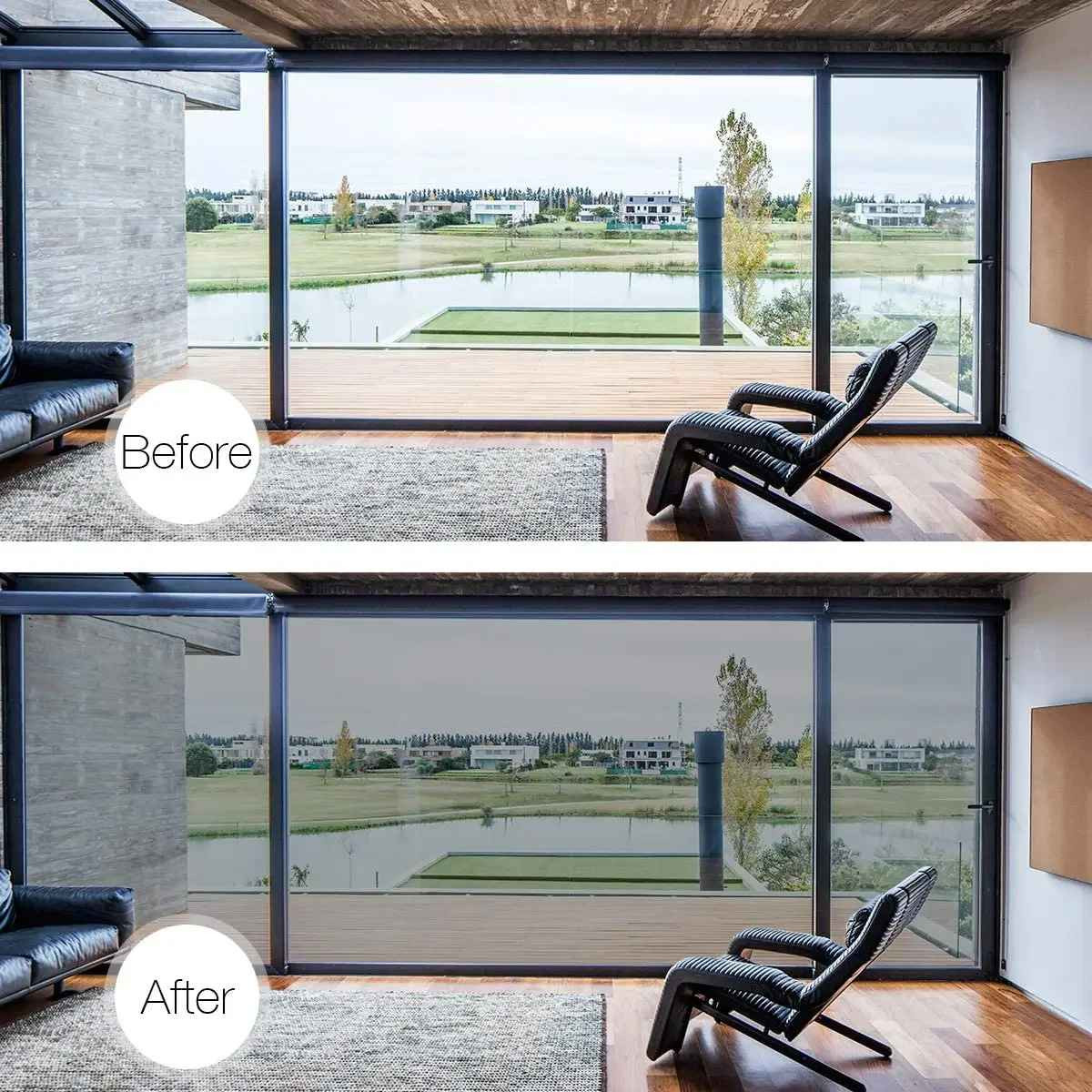 AFDB One Way Mirror Window Film Privacy UV Heat Control Silver Tint Multi-Size