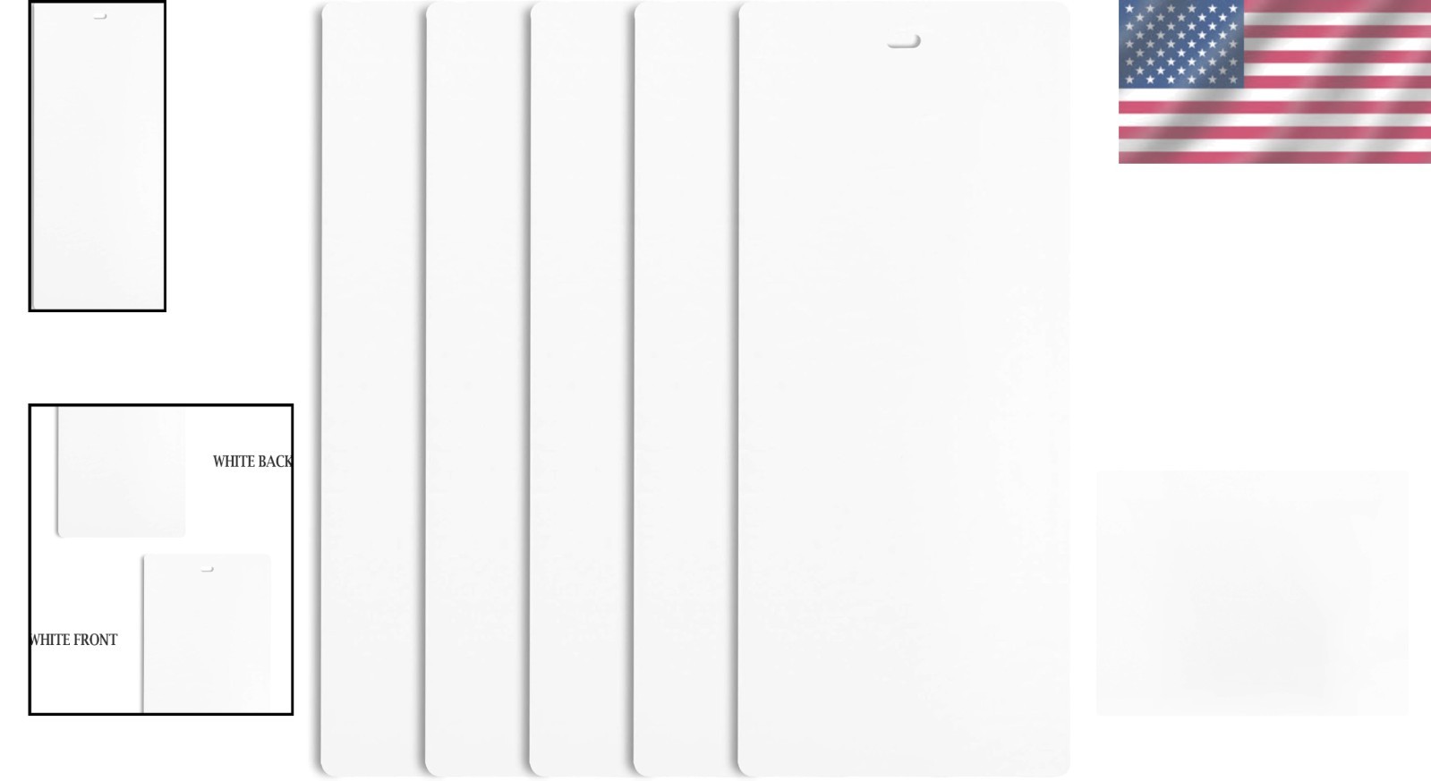 White Vinyl Blind Replacement Slats 82.5″ Curved 5-Pack